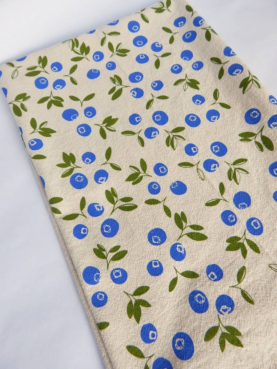 Blueberry Kitchen Towel, Tea Towel